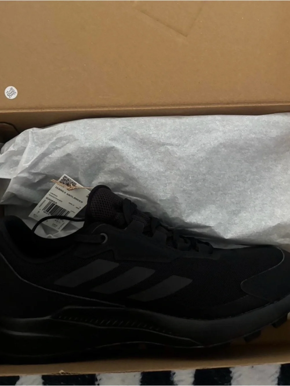 Men's Black Adidas Terrex Hiking Sneakers